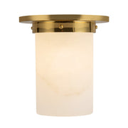 Kuzco Mineral 8" Brass Flush Mount, Patina Brass/Alab - FM360808PTBAR