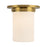 Kuzco Mineral 8" Brass Flush Mount, Patina Brass/Opal - FM360808PTBOP