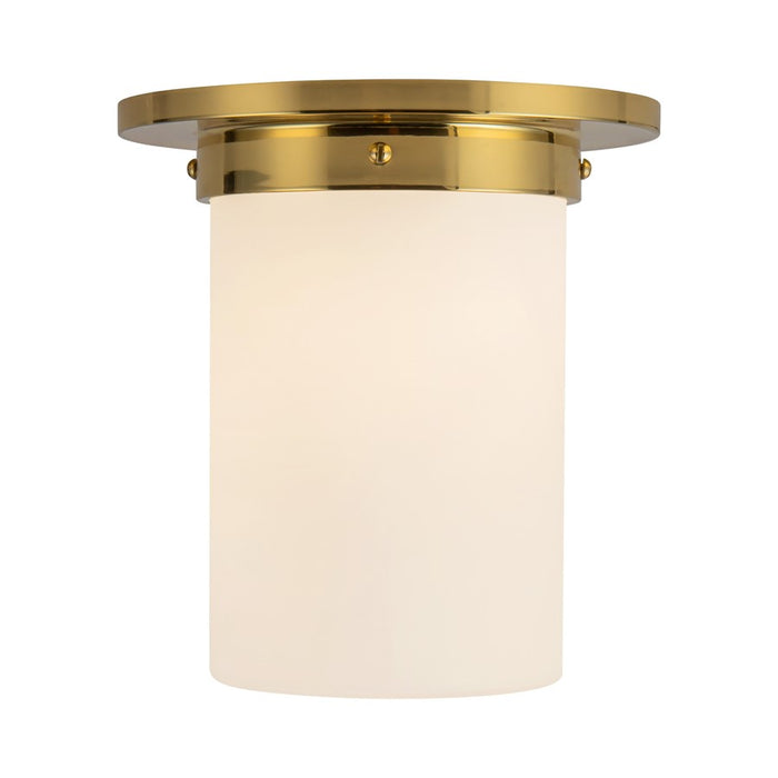 Kuzco Mineral 8" Brass Flush Mount, Patina Brass/Opal - FM360808PTBOP