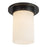 Kuzco Mineral 8" Black Flush, Urban Bronze/Matte Opal Glass