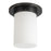 Kuzco Mineral 8" Black Flush, Urban Bronze/Matte Opal Glass