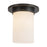 Kuzco Mineral 8" Black Flush, Urban Bronze/Matte Opal Glass