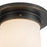 Kuzco Mineral 8" Black Flush, Urban Bronze/Matte Opal Glass