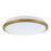 Kuzco Brook 11" Gold Dimmable LED Flush Mount, Brushed Gold