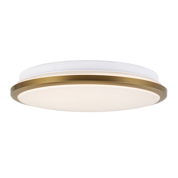 Kuzco Brook 11" Gold Dimmable LED Flush Mount, Brushed Gold