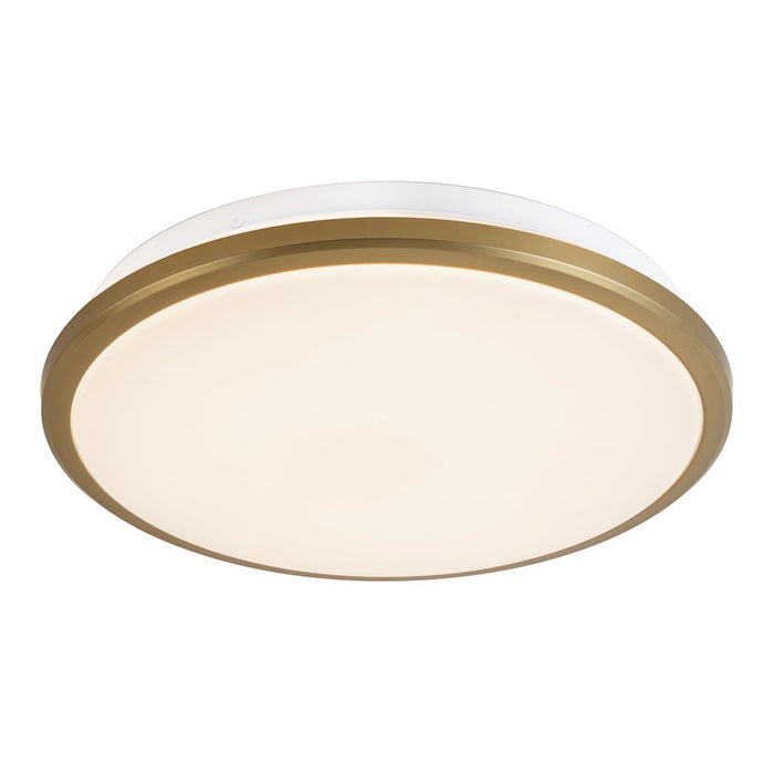 Kuzco Brook 11" Gold Dimmable LED Flush Mount, Brushed Gold