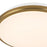 Kuzco Brook 11" Gold Dimmable LED Flush Mount, Brushed Gold