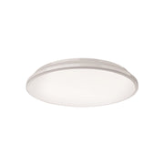 Kuzco Brook 11in LED Flush Mount | White Steel and Frosted Acrylic | Bedroom & Hallway | 11 x 11 x 2 in | Model FM43311-WH