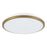 Kuzco Brook 13" Gold Dimmable LED Flush Mount, Brushed Gold