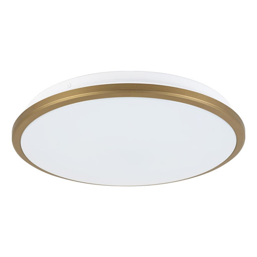 Kuzco Brook 13" Gold Dimmable LED Flush Mount, Brushed Gold