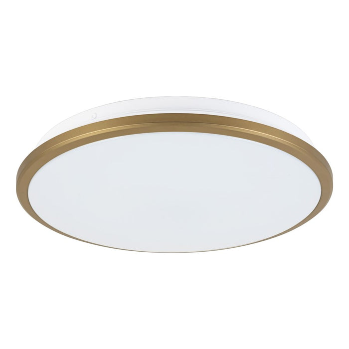 Kuzco Brook 13" Gold Dimmable LED Flush Mount, Brushed Gold