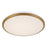Kuzco Brook 13" Gold Dimmable LED Flush Mount, Brushed Gold
