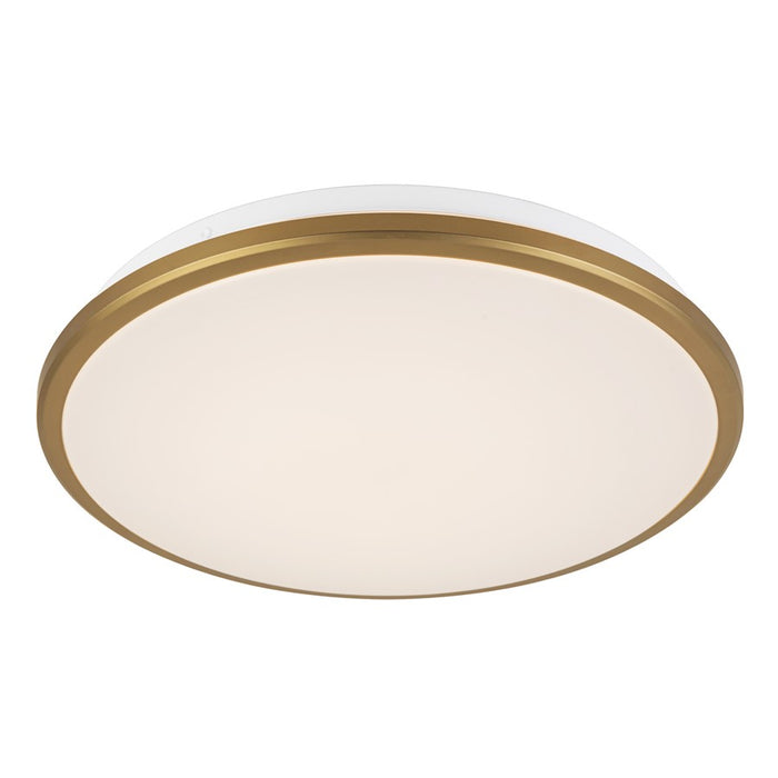 Kuzco Brook 13" Gold Dimmable LED Flush Mount, Brushed Gold