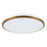 Kuzco Brook 15" Gold Dimmable LED Flush Mount, Brushed Gold