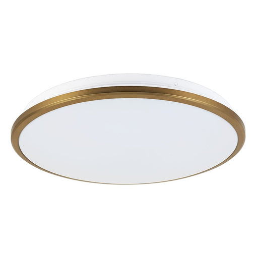 Kuzco Brook 15" Gold Dimmable LED Flush Mount, Brushed Gold