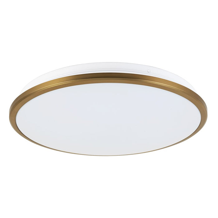 Kuzco Brook 15" Gold Dimmable LED Flush Mount, Brushed Gold