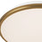 Kuzco Brook 15" Gold Dimmable LED Flush Mount, Brushed Gold