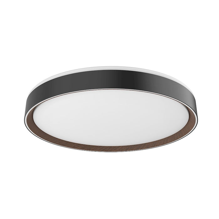 Kuzco Essex 20" Flush Mount, Black/Walnut - FM43920-BK-WT-5CCT