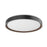 Kuzco Essex 20" Flush Mount, Black/Walnut