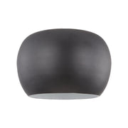 Kuzco Croft 14in LED Flush Mount | Modern Black/White and Acrylic Diffuser | Bedroom & Hallway | 9 x 13.5 in | Model FM44614-BK-WH