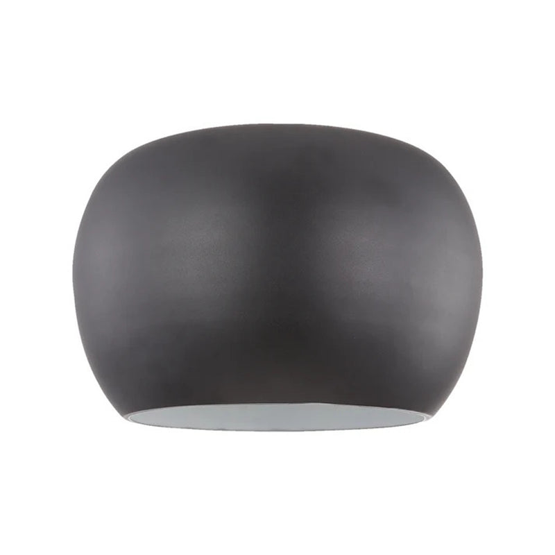 Kuzco Croft 14in LED Flush Mount | Modern Black/White and Acrylic Diffuser | Bedroom & Hallway | 9 x 13.5 in | Model FM44614-BK-WH
