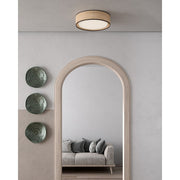 Alora Mood Lyla 20" LED Flush Mount, Rattan - FM479020RB-5CCT