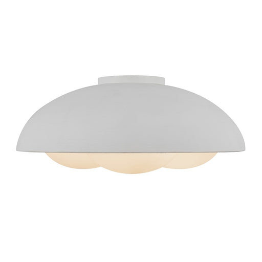 Kuzco Robyn 16" Socket Flush Mount, White/Opal Glass/Steel