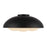 Kuzco Robyn 16" Socket Flush Mount, Black/Opal Glass/Steel Shade