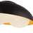 Kuzco Robyn 16" Socket Flush Mount, Black/Opal Glass/Steel Shade