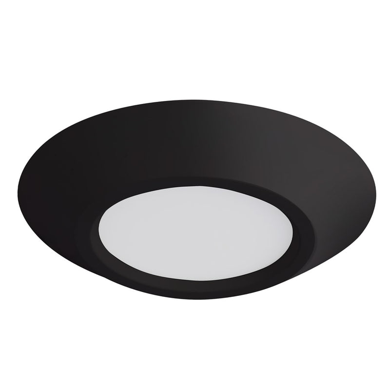 Kuzco Weylo 5" Black Dimmable LED Flush Mount, Black