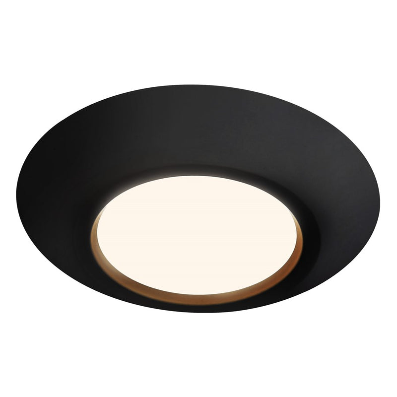 Kuzco Weylo 5" Black Dimmable LED Flush Mount, Black
