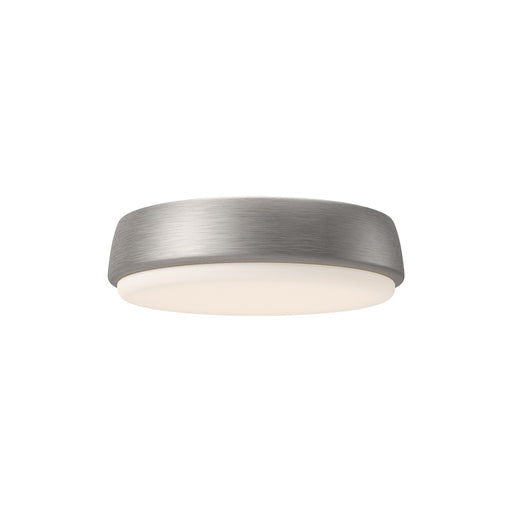 Alora Mood Laval 9in LED Flush Mount | Modern Brushed Nickel and Frosted Acrylic | Hallway & Bedroom | 9 x 9 x 2.4 in | Model FM503509BN