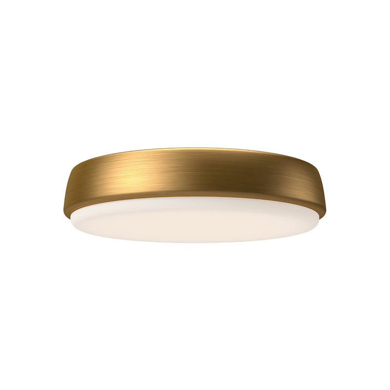Kuzco Laval 11in LED Flush Mount | Aged Gold and Frosted Acrylic | Hallway & Bedroom | 11.12 Dia x 2.38 in | Model FM503611AG