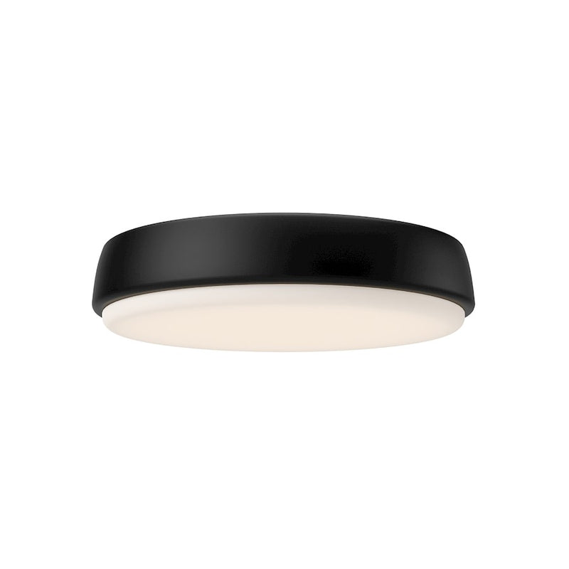 Kuzco Laval 11in LED Flush Mount | Matte Black and Frosted Acrylic | Bedroom & Hallway Ceiling Light | 2040lm 5CCT Selectable | Model FM503611MB-5CCT