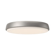 Kuzco Laval 15in LED Flush Mount | Minimalist Brushed Nickel and Frosted Acrylic | Bedroom & Hallway Ceiling Light | Model FM503715BN-5CCT