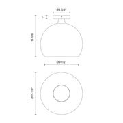 Kuzco Castilla 1-Light 12in Flush Mount | Matte Black and Opal Glass | Bedroom & Hallway Ceiling Light | 11.62 x 11.88 in | Model FM506312MBOP