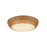 Kuzco Merida 14" Socket Flush Mount, Rattan/Rattan Shade - FM511014RA