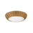 Kuzco Merida 14" Socket Flush Mount, Rattan/Rattan Shade