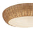 Kuzco Merida 14" Socket Flush Mount, Rattan/Rattan Shade