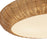 Kuzco Merida 21" Socket Flush Mount, Rattan/Rattan Shade