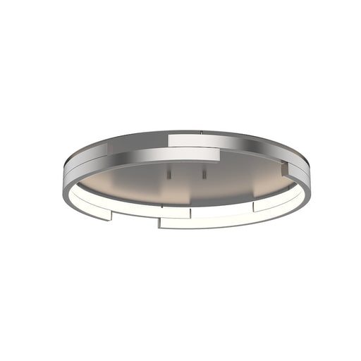 Kuzco Anello Minor 19in LED Flush Mount | Architectural Brushed Nickel Metal and Frosted Acrylic | Bedroom & Living Room | 3910lm | Model FM52719-BN