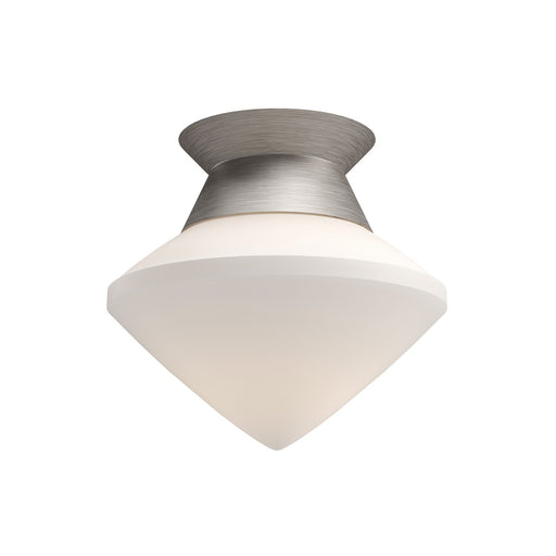 Kuzco Alora Mood Nora 8in 1-Light Flush Mount | Modern Brushed Nickel and Opal Matte Glass | Bedroom & Hallway Ceiling Light | Model FM537508BNOP