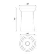 Kuzco Emil 7in 1-Light Flush Mount | Scandinavian White Oak Wood and Clear Glass | Bedroom & Hallway Ceiling Light | 10 x 7 in | Model FM542007WHWK