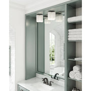 Kuzco Clover 9in 1-Light Flush Mount | Modern Black Cast Aluminum and Opal Glass | Kitchen & Bathroom Ceiling Light | 1360lm | Model FM54809-BK-OP