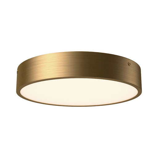 Kuzco Adelaide 11in LED Flush Mount | Aged Gold and Frosted Glass | Bedroom & Living Room | 11.12 x 2 in | Model FM554011AG-5CCT