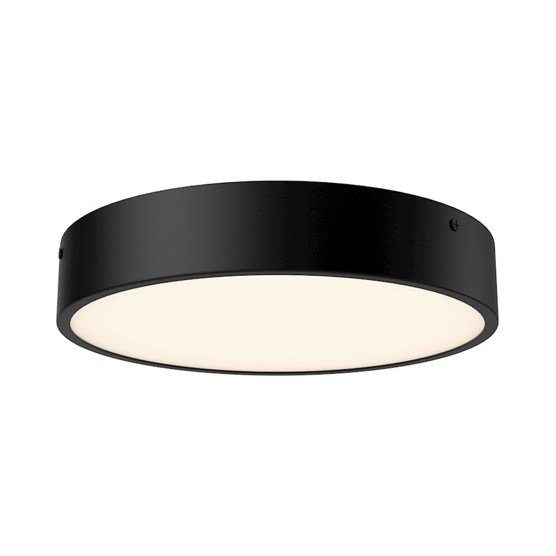 Kuzco Alora Mood 11in LED Flush Mount | Matte Black Frosted Glass | Bedroom & Hallway Ceiling Light | 2040lm, 5CCT | Model FM554011MB-5CCT