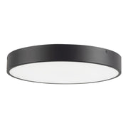 Kuzco Adelaide 15in LED Flush Mount | Matte Black Steel and Frosted Glass | Bedroom & Living Room | 3765 Lumens, 5CCT | Model FM554015MB-5CCT