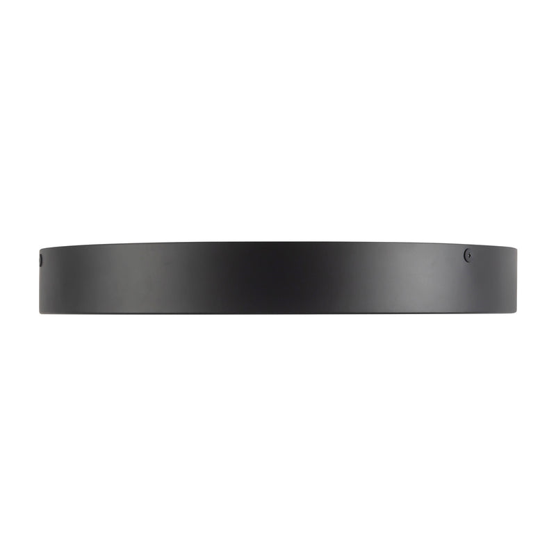 Kuzco Adelaide 15in LED Flush Mount | Matte Black Steel and Frosted Glass | Bedroom & Living Room | 3765 Lumens, 5CCT | Model FM554015MB-5CCT