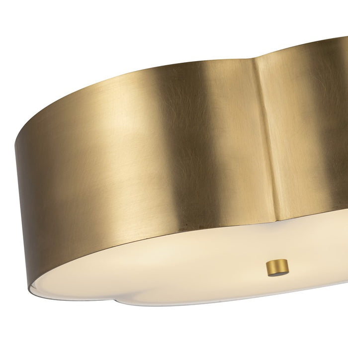 Kuzco Adella 14" Socket Flush Mount, Brushed Gold