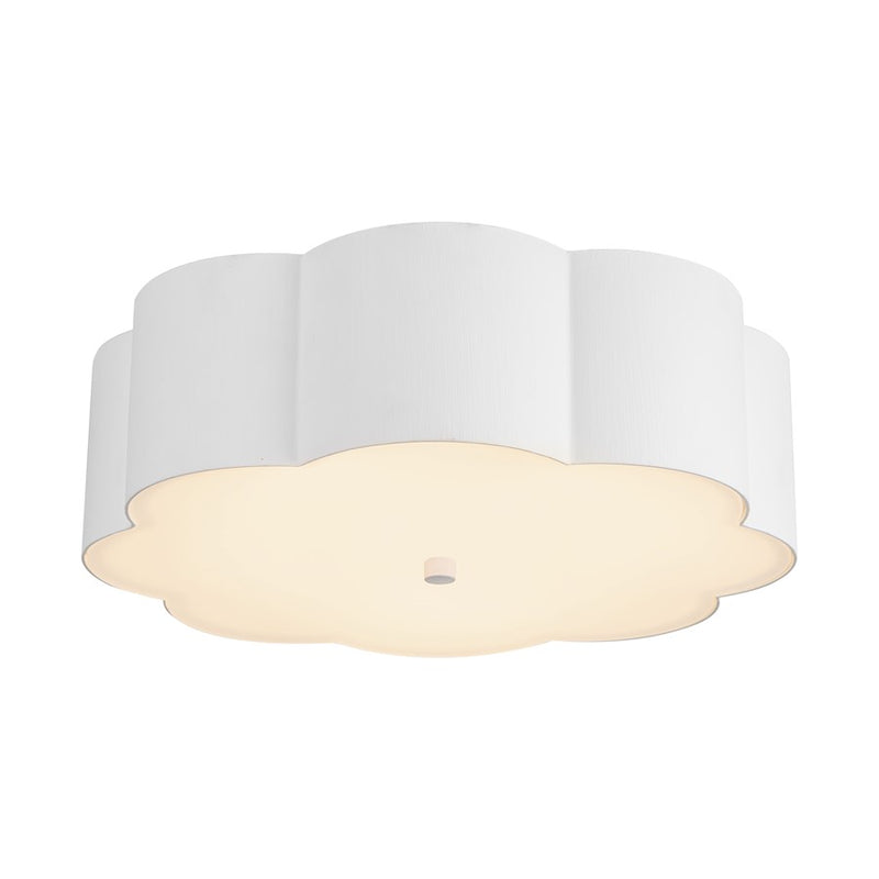 Kuzco Blossom 14" Socket Flush Mount, Antique White - FM603314AW